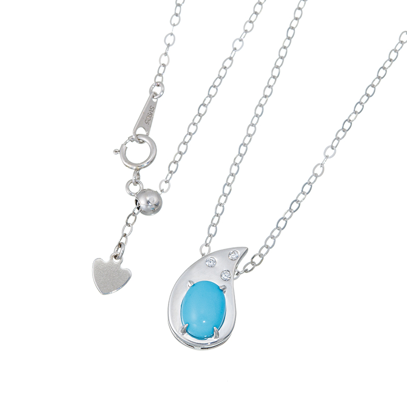 GSTV パラジウムシルバー950 スリーピングビューティーターコイズ