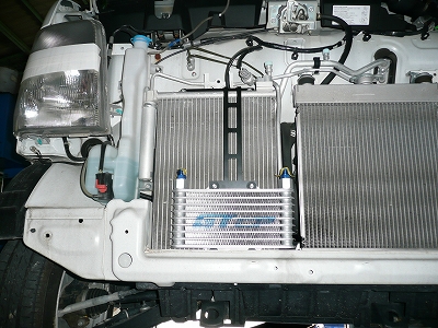 キャリイ（DA63T）4WD車にオイルクーラーキット装着～♪｜社長