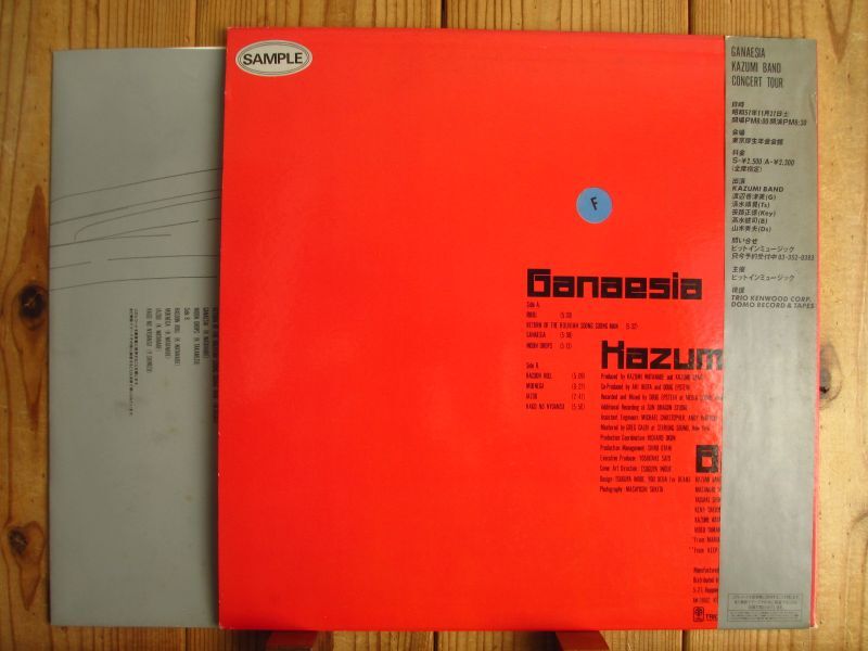 ☆ツアーパンフレット/渡辺香津美/KAZUMI BAND/TOUR 1981 S/ツアー