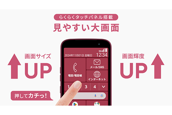 らくらくスマートフォン F-53E | ドコモ らくらくホン | 製品 | NTTドコモ