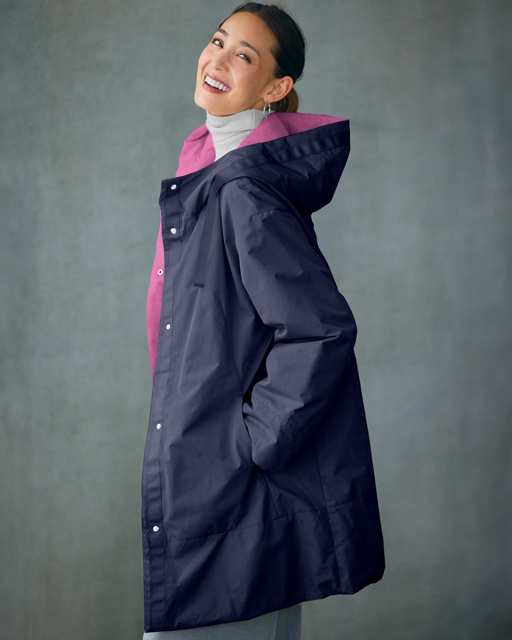 マジカルサーモ・リバーシブルフードコート/DoCLASSE