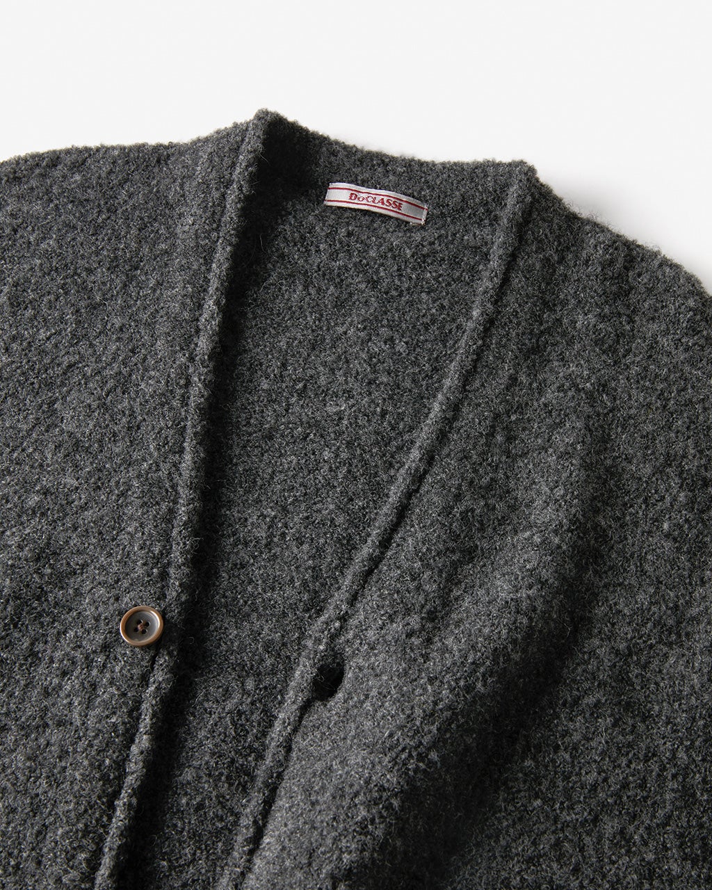 アルパカ混 コンフォートカーディガン/DoCLASSE