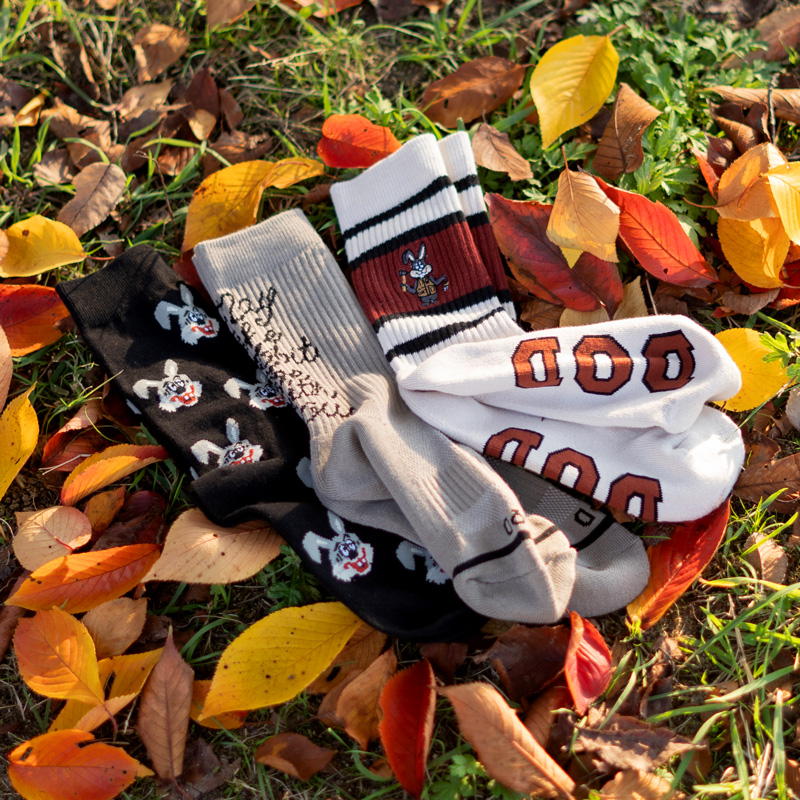 ウサギソックスサンソクセット（CHICシリーズ/POPシリーズ）SH064-BK