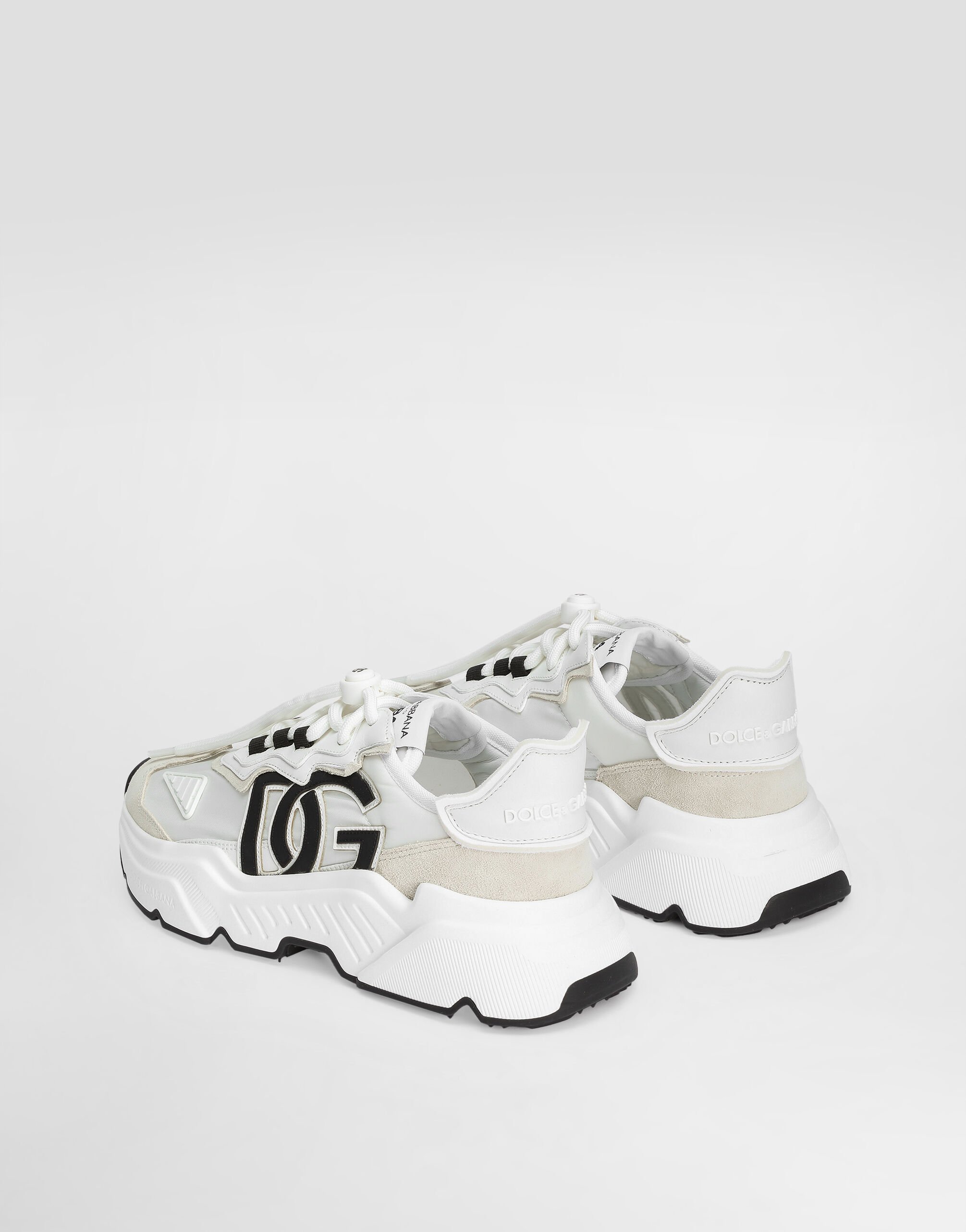 Mixed-material Daymaster sneakers in White for Women