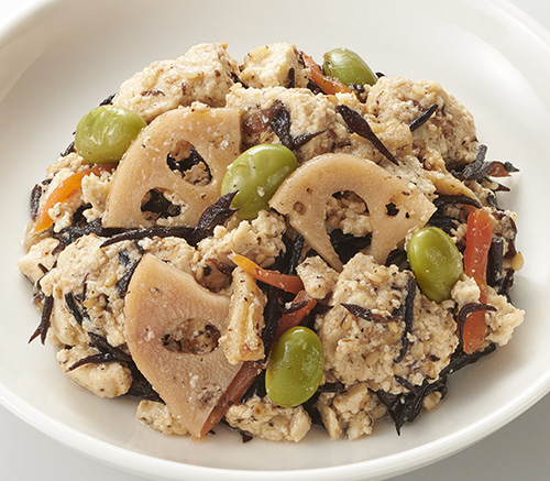 6種具材のごろっと豆腐のひじき煮 | 堂本食品