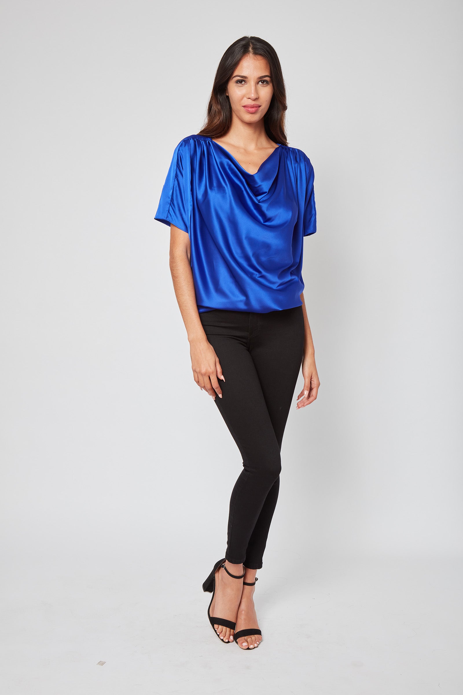 So Chic Draped Blouse exceptionally soft – Dora Landa