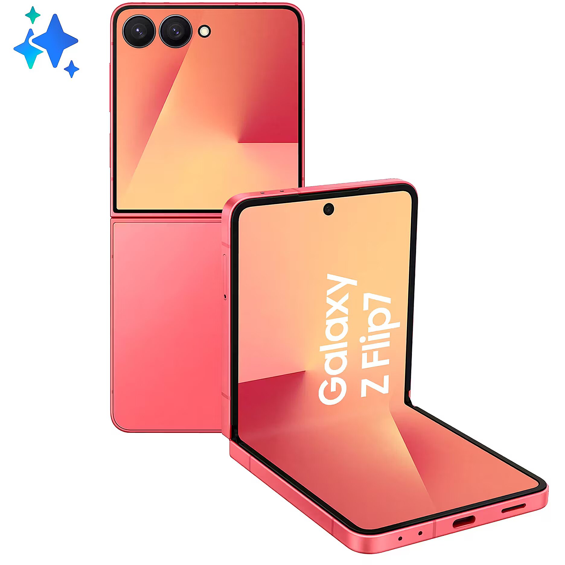 Samsung Galaxy Z Flip7, 12GB/256GB, Coral Red (SM-F766BZRGEUE)