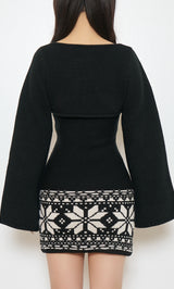 ノルディックパネルニットミニワンピース – Darich (ダーリッチ)