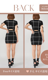 バックオープンステッチニットミニワンピース – Darich (ダーリッチ)