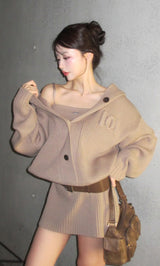 ローウエストデザインニットワンピース – Darich (ダーリッチ)