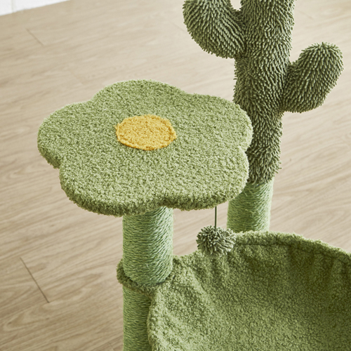 サボテンをイメージした可愛いキャットタワー CAT-TW-STN 後藤家具物産