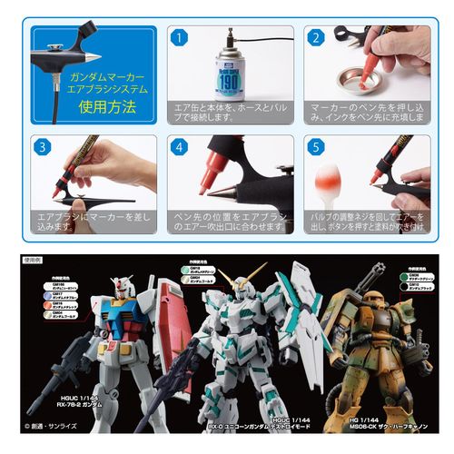ガンダムマーカー GMA01 Mr.HOBBY 塗料 エアブラシシステム