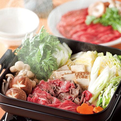 彩食庵 鉄角型焼肉&すきやき鍋26×26 SM-8557 和平フレイズ 卓上用鍋 鉄