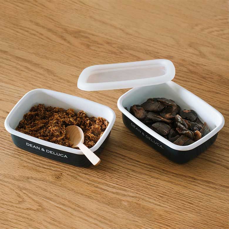 DEAN & DELUCA ホーローコンテナーS3個セット チャコールグレー