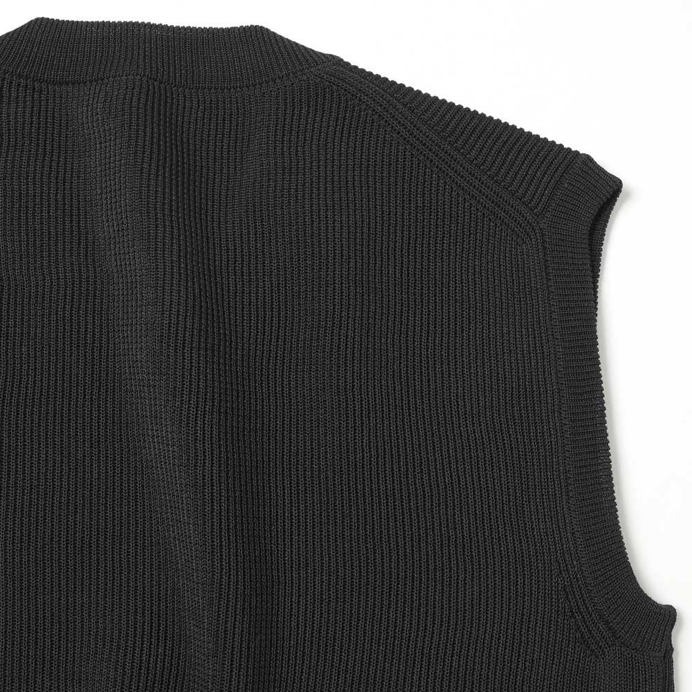 AURALEE)FLAT YARN RIB KNIT VEST (A26SV02SY) | AURALEE / ニット
