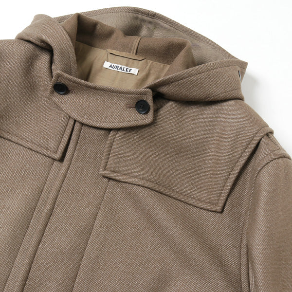 WOOL SILK MELTON DUFFLE COAT (A9AC02SN) | AURALEE / JACKET (MEN