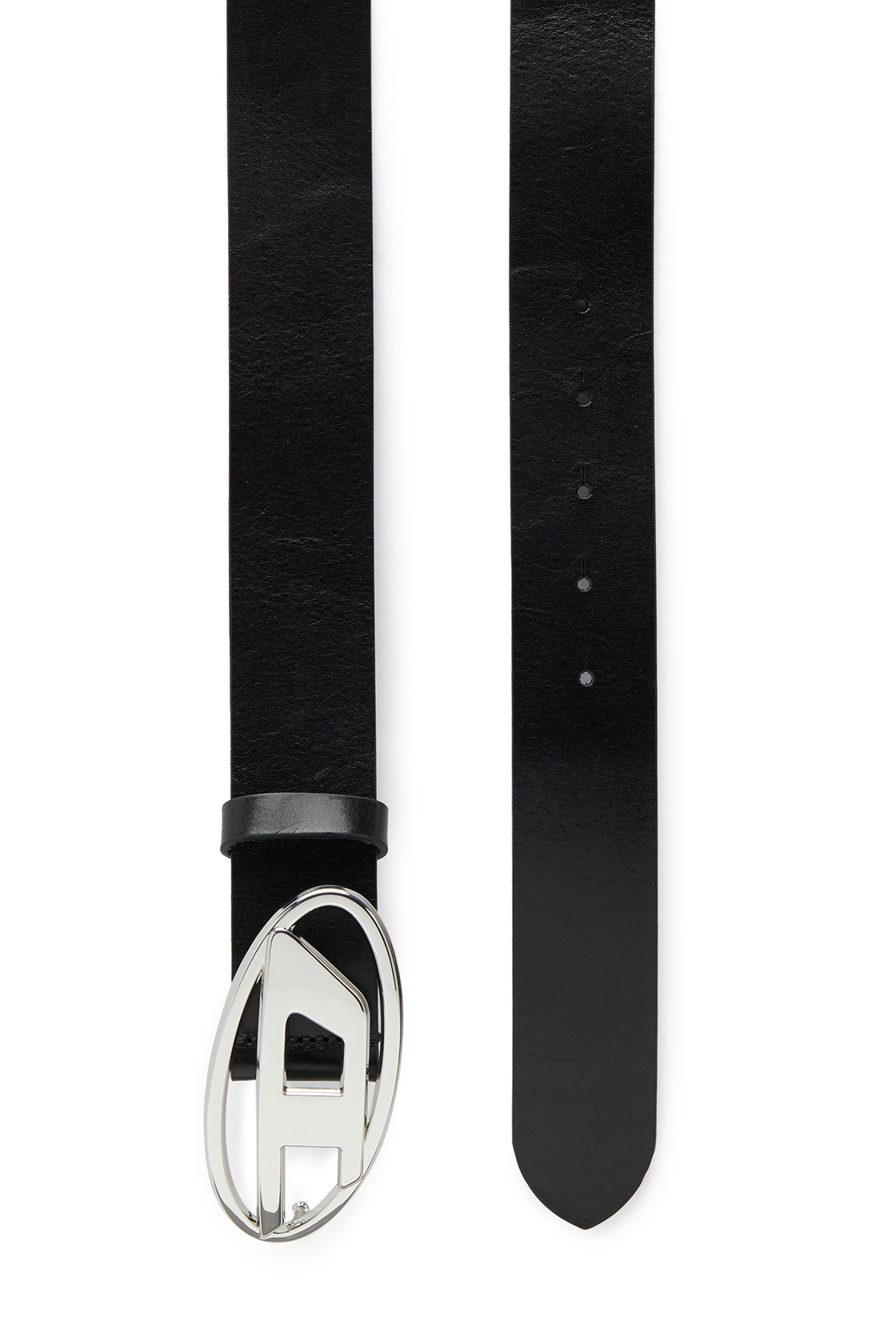 B-1DR STRASS 4cm Leather belt with crystal buckle｜ブラック