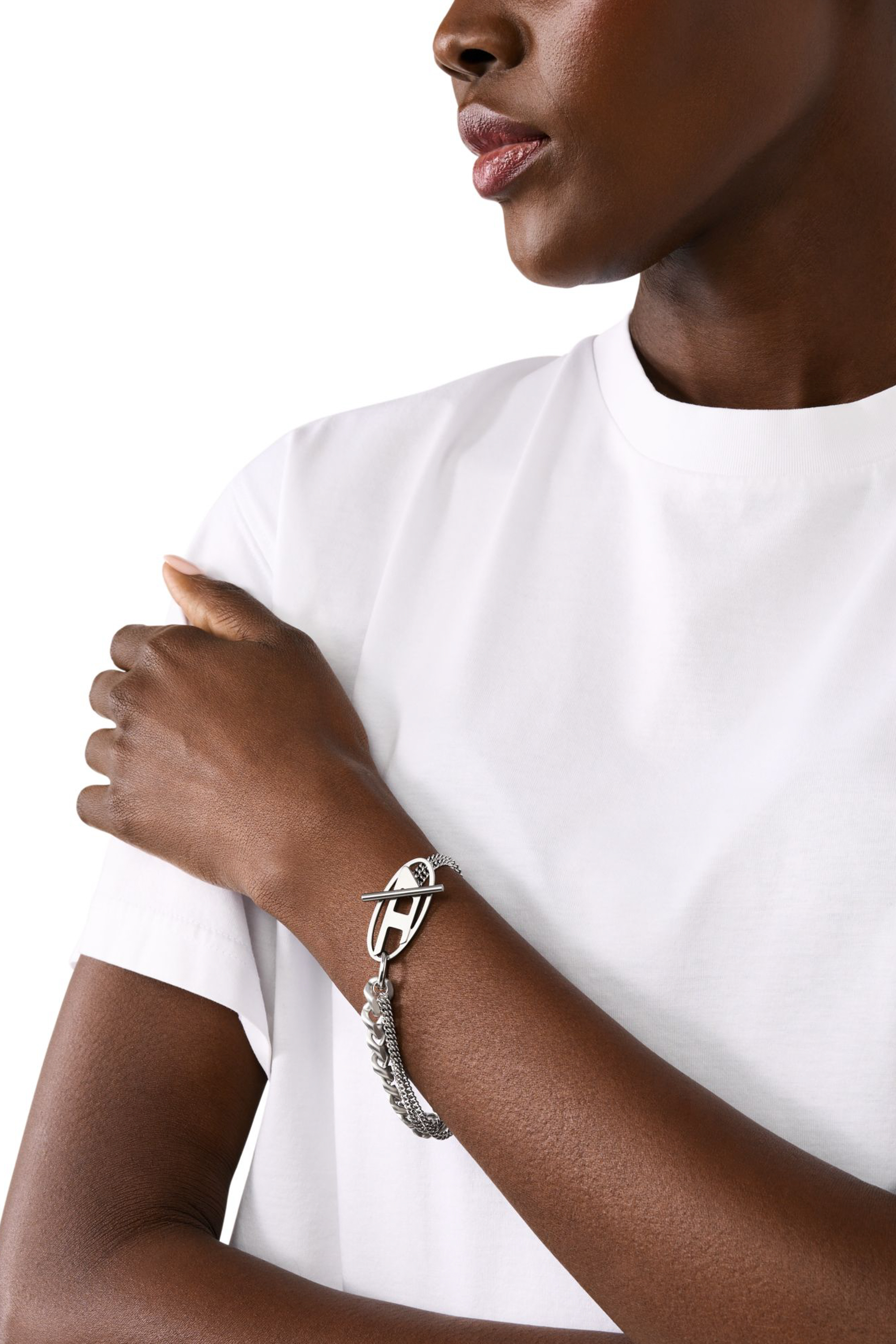 DX1550040 JEWEL ブレスレット｜シルバー｜ウィメンズ｜DIESEL