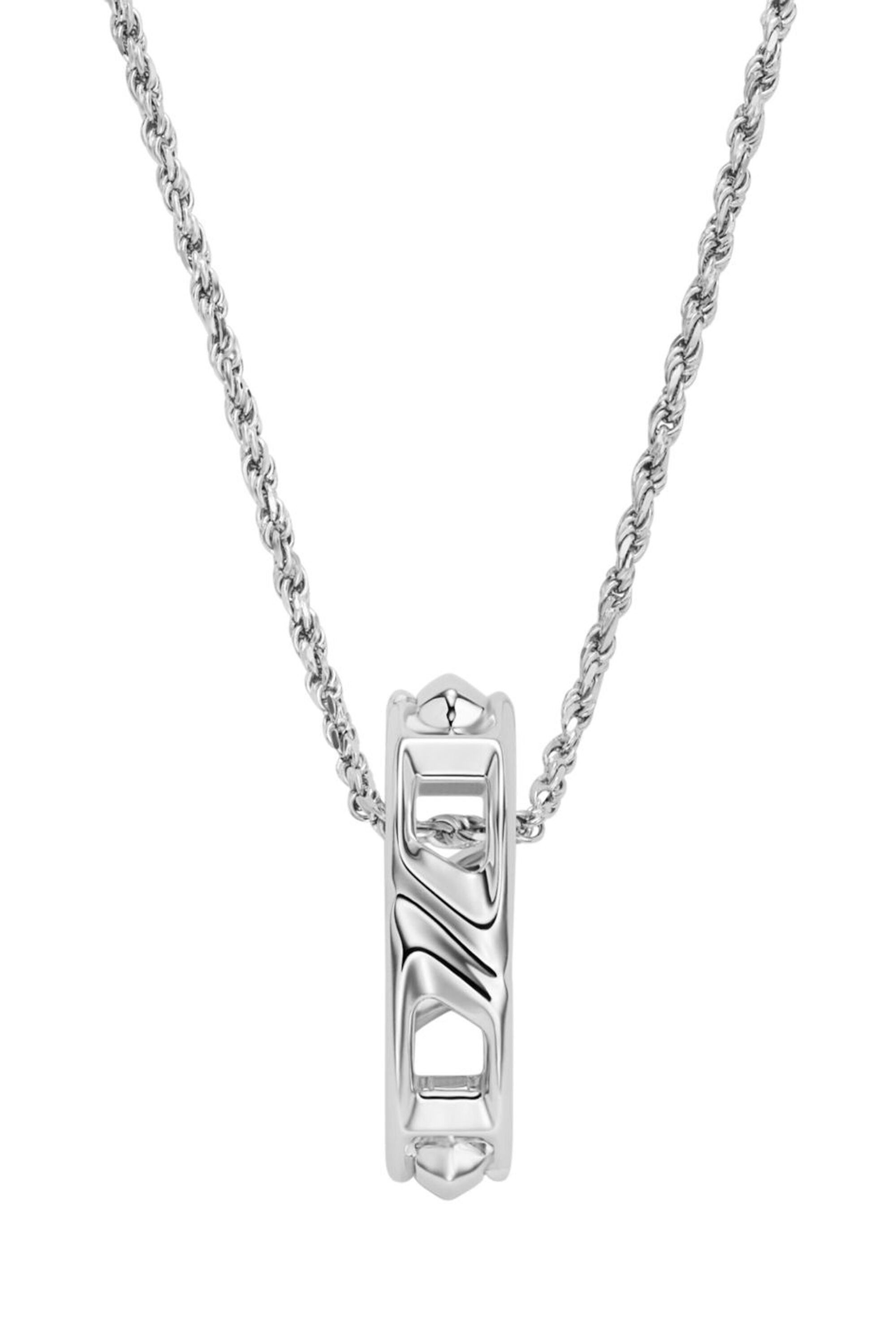 DL1367040 STERLING SILVER JEWEL Sterling silver pendant necklace