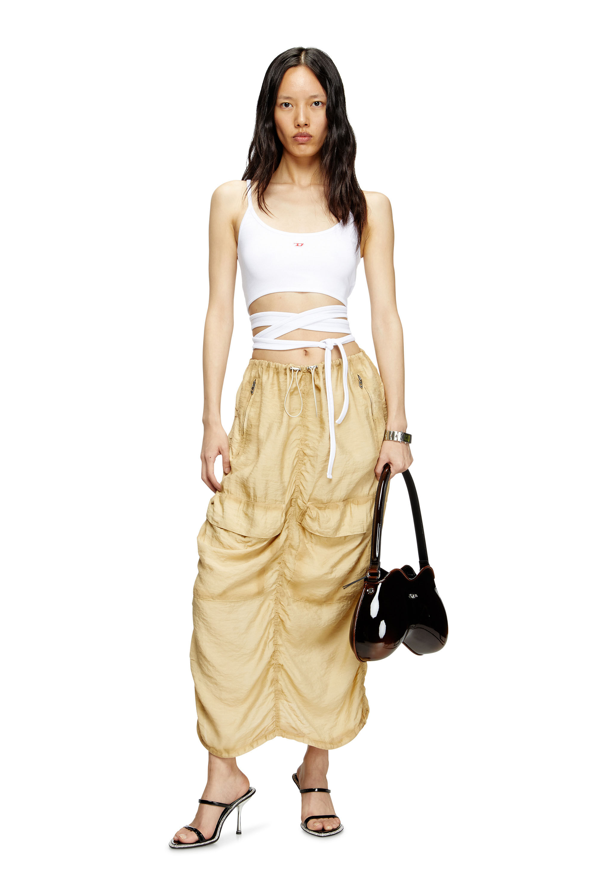 T-LEYA-TAIL キャミソールトップ｜ホワイト｜ウィメンズ｜DIESEL