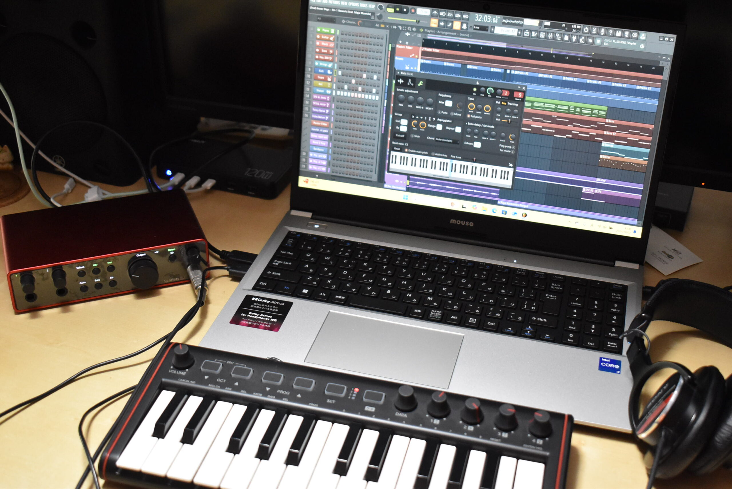 DTMで快適に使える！第12世代Core i7、32GBメモリ、1TB-SSDのマウス