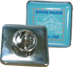 ピンバッジ(ピンズ) 22mm正方形 | 缶バッジ製作屋