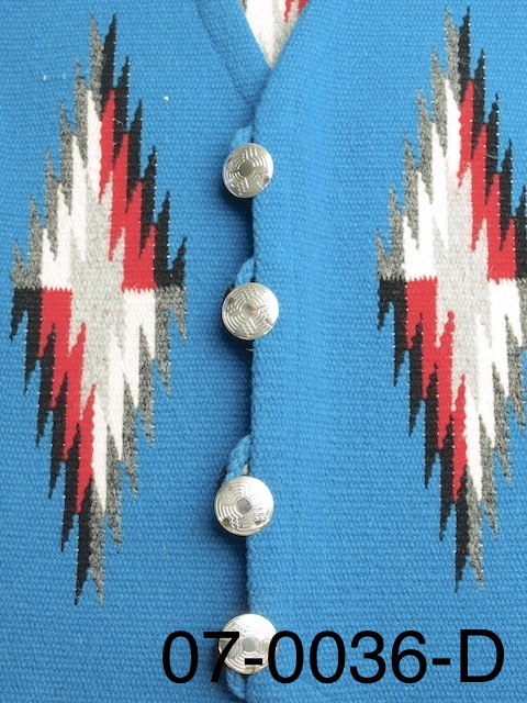 オルテガベスト用 07-0036 ニッケル・コンチョボタン・セット（4個一組