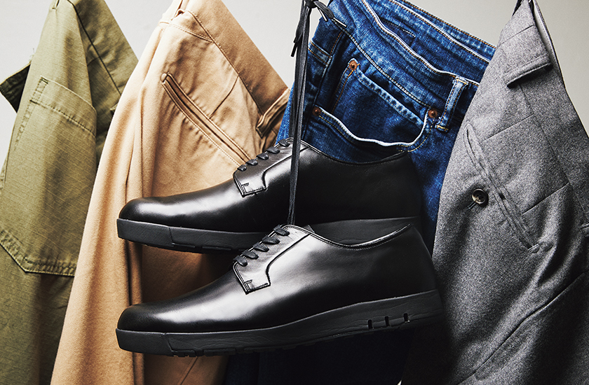 アシックスランウォークの黒プレーントウ一足買うならコレしかない