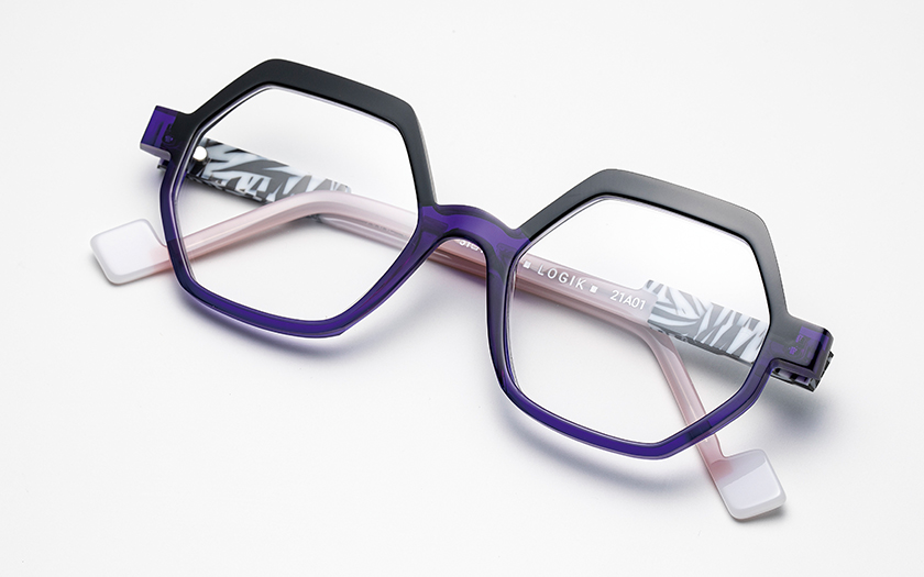 躍動感のあるデザインで掛ける人の個性を引き出す眼鏡「アン