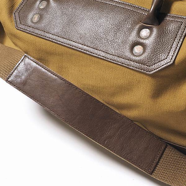 WAREHOUSE[ウエアハウス] ボストンバッグ レザー ＆ キャンバス 5218