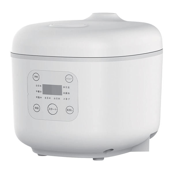 3合コンパクト炊飯器(ホワイト): キッチン／はぴねすくらぶ