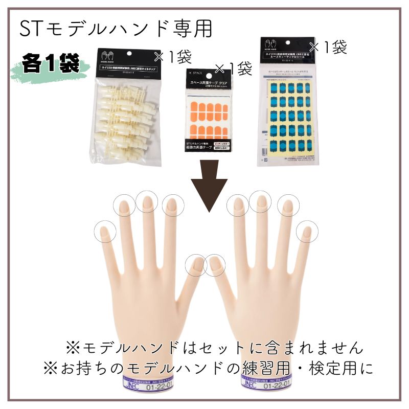 メール便送料無料］ JNEC認定 ネイルチップ＋ルースキューティクル