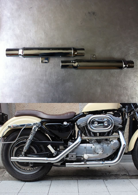 EAST URBAN Custom Cycles : オリジナルカスタムパーツ : マフラー関連