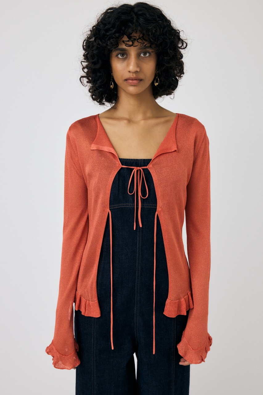 MOUSSY | OPEN NECK SHEER カーディガン (カーディガン ) |SHEL'TTER
