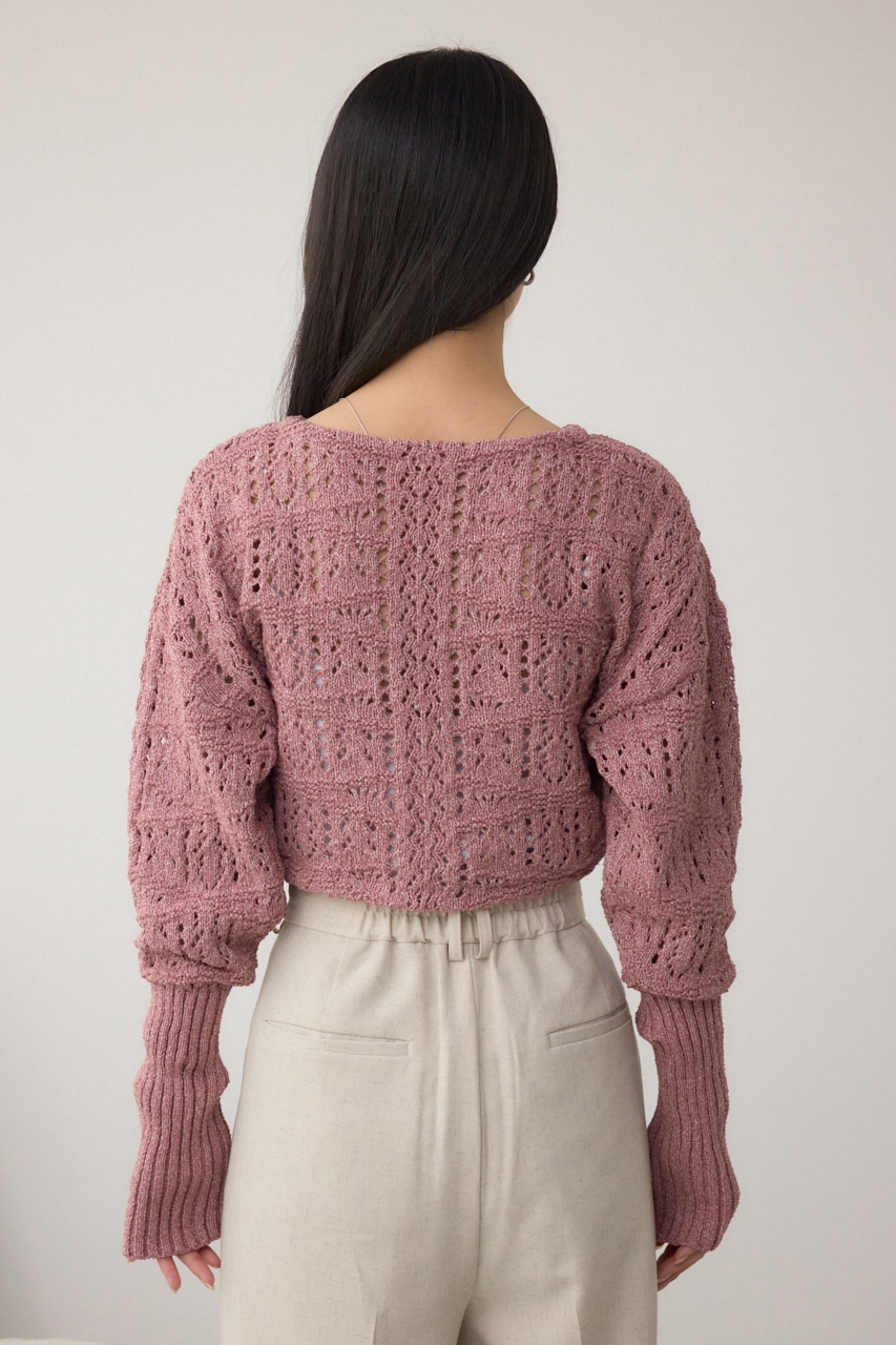 AZUL BY MOUSSY | クロシェニットボレロ (カーディガン ) |SHEL'TTER