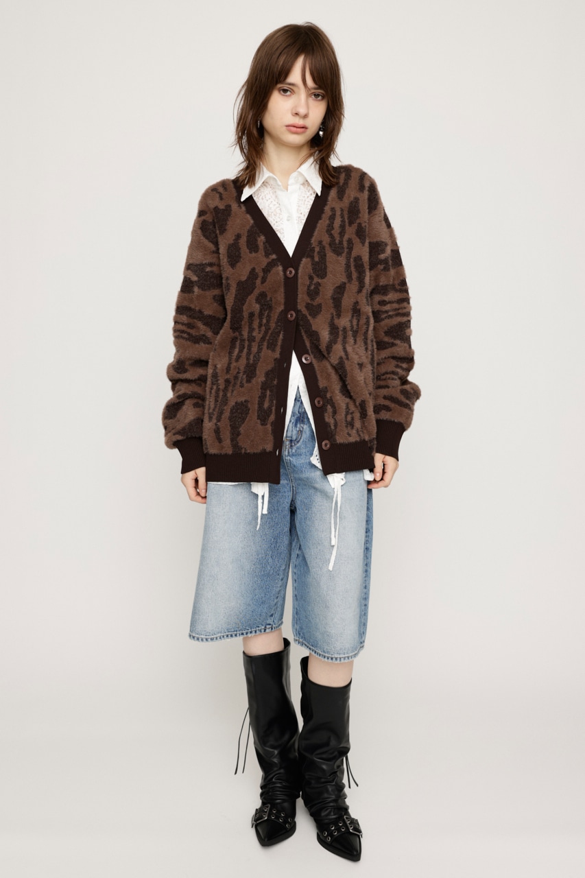 SLY | 【LIMITED ITEM】LEOPARD MOLLE JQ カーディガン (カーディガン