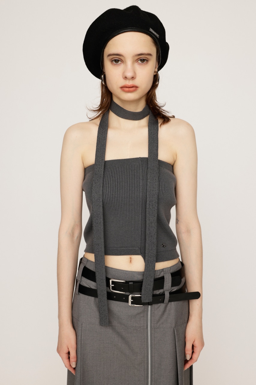 SLY | TIE SET BARE KNIT トップス (ベアトップ ) |SHEL'TTER WEBSTORE