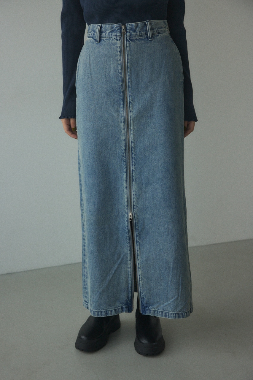 BLACK BY MOUSSY | front zip skirt (スカート ) |SHEL'TTER WEBSTORE