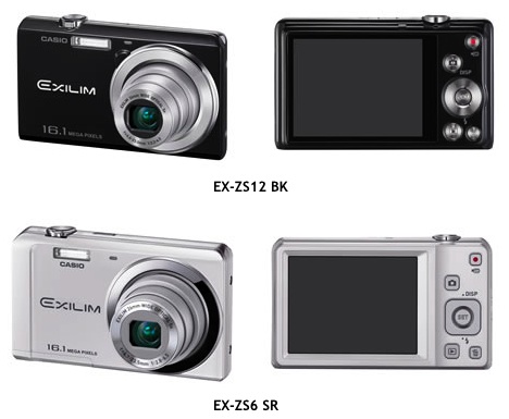Casio EX-ZS150, EX-ZS20, EX-ZS12, EX-ZS6 Exilim Digital Cameras