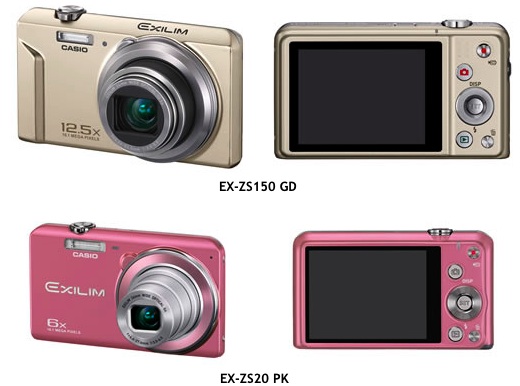 Casio EX-ZS150, EX-ZS20, EX-ZS12, EX-ZS6 Exilim Digital Cameras