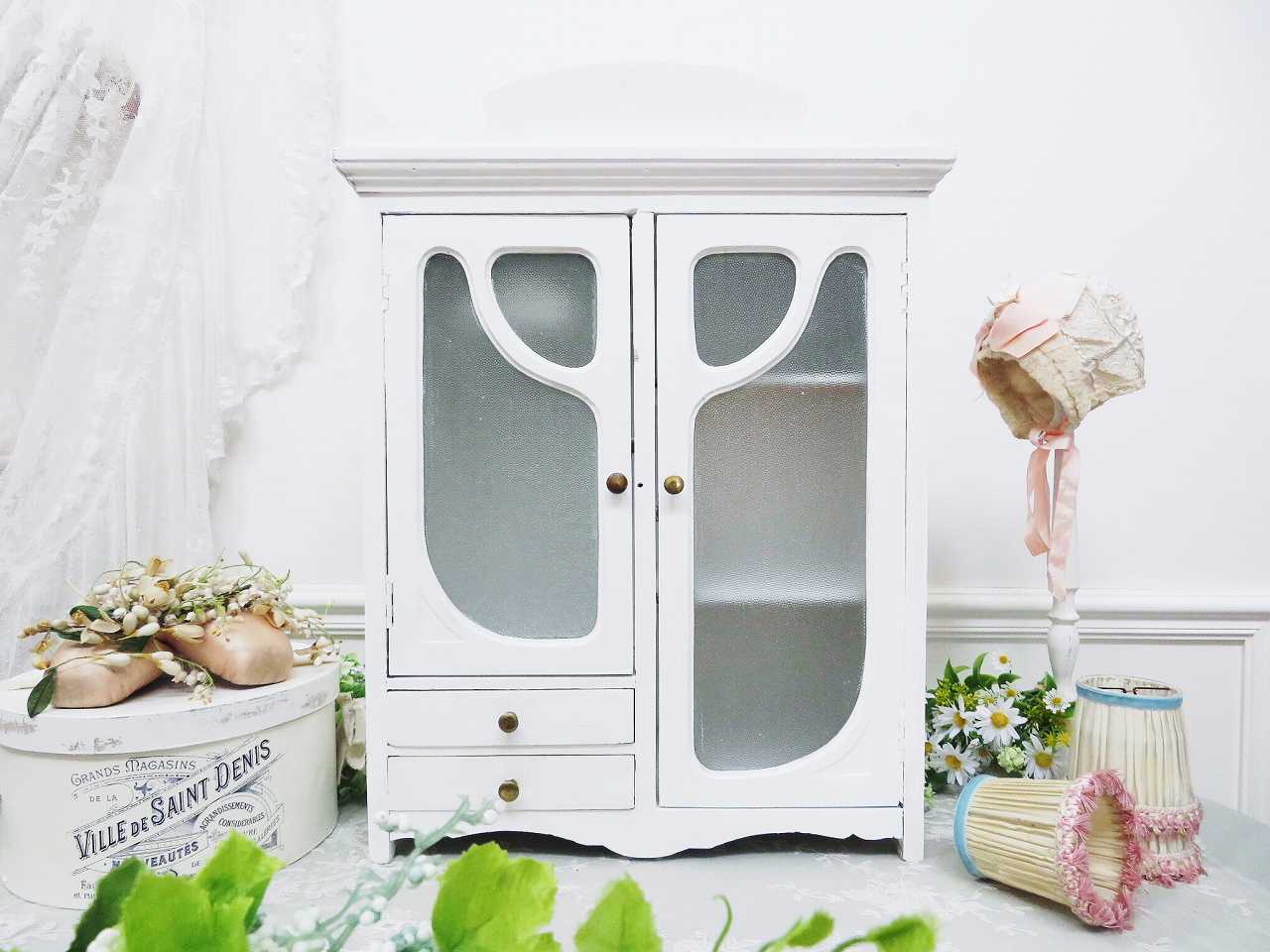 フランス アンティーク ギッターマン ソーイングキャビネット糸巻