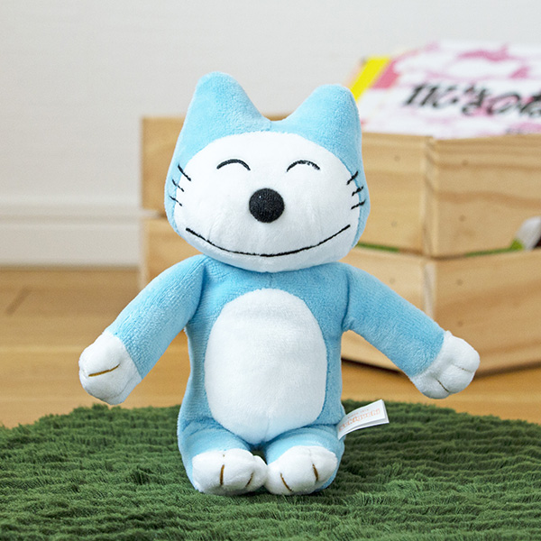 11ぴきのねこ ぬいぐるみS ブルー | 絵本ナビ | グッズ・通販