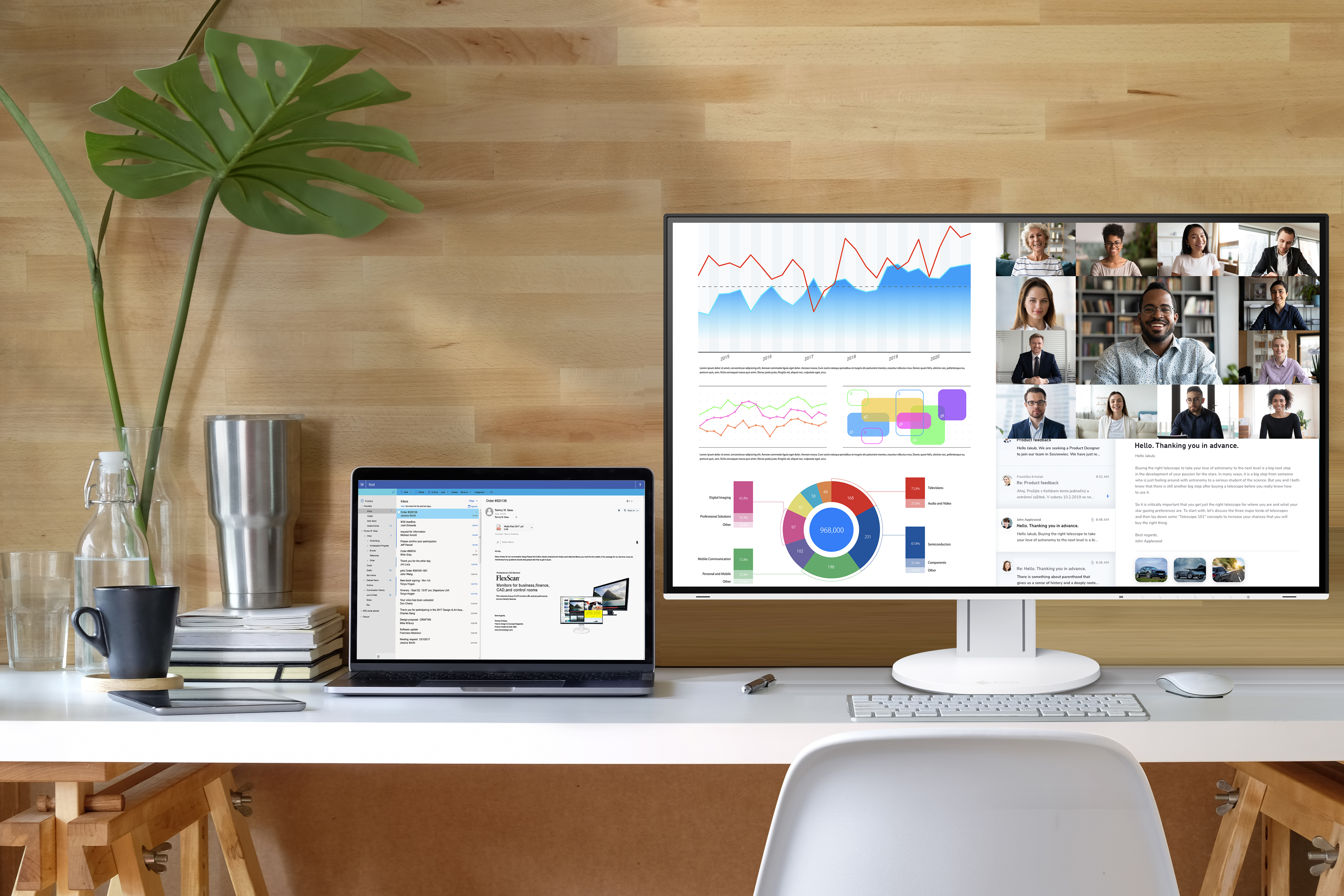 FlexScan EV2785 4K Frameless Monitor | EIZO