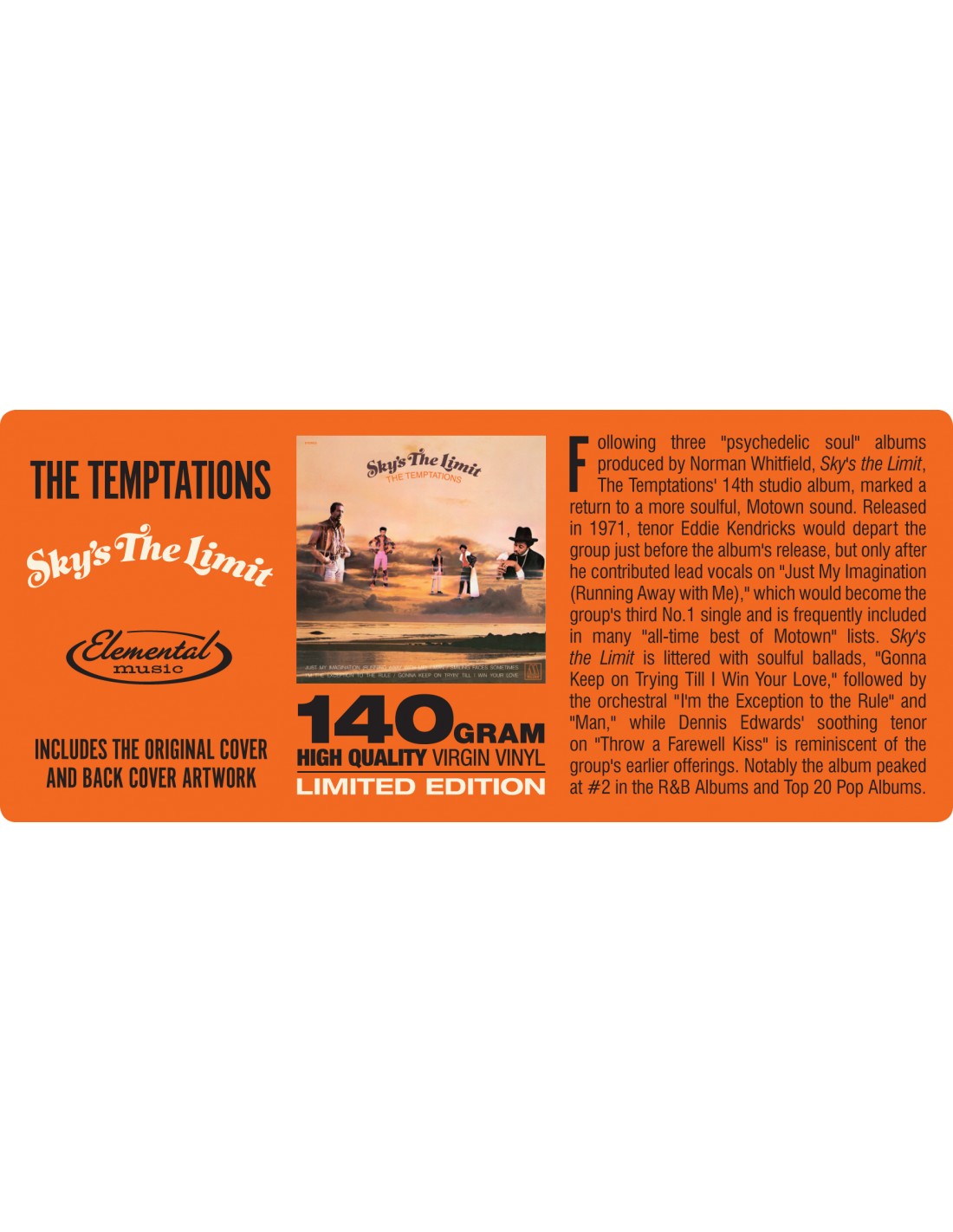 The Temptations - Sky´s The Limit