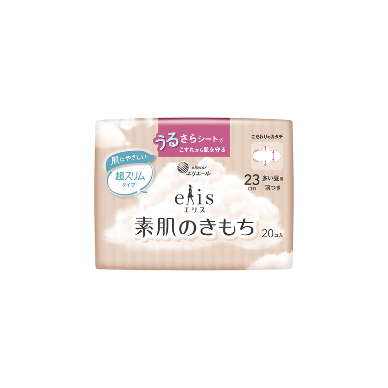 エリス 素肌のきもち超スリム（多い昼用）羽つき 23cm｜生理用品｜商品