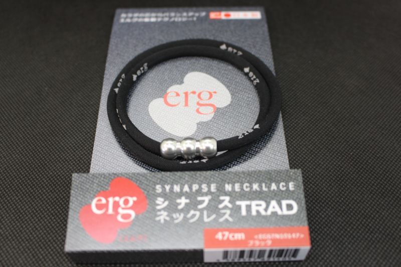 erg［エルグ］シナプスネックレス TRAD（ブラック×シルバー）｜erg