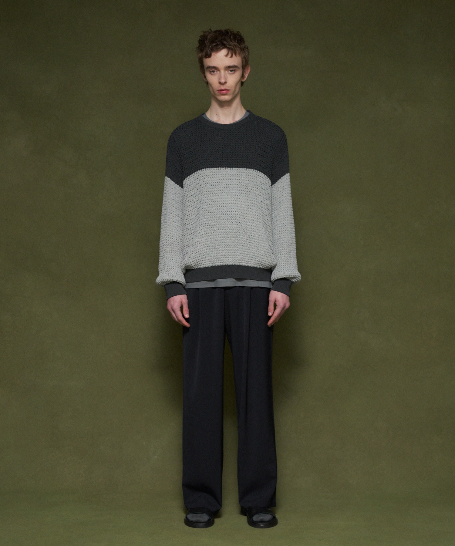 COLUMN / バイカラーワッフルニット｜ESTNATION ONLINE STORE