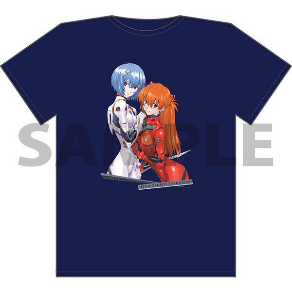 新世紀エヴァンゲリオン 貞本義行レイ＆アスカプラグスーツTシャツ