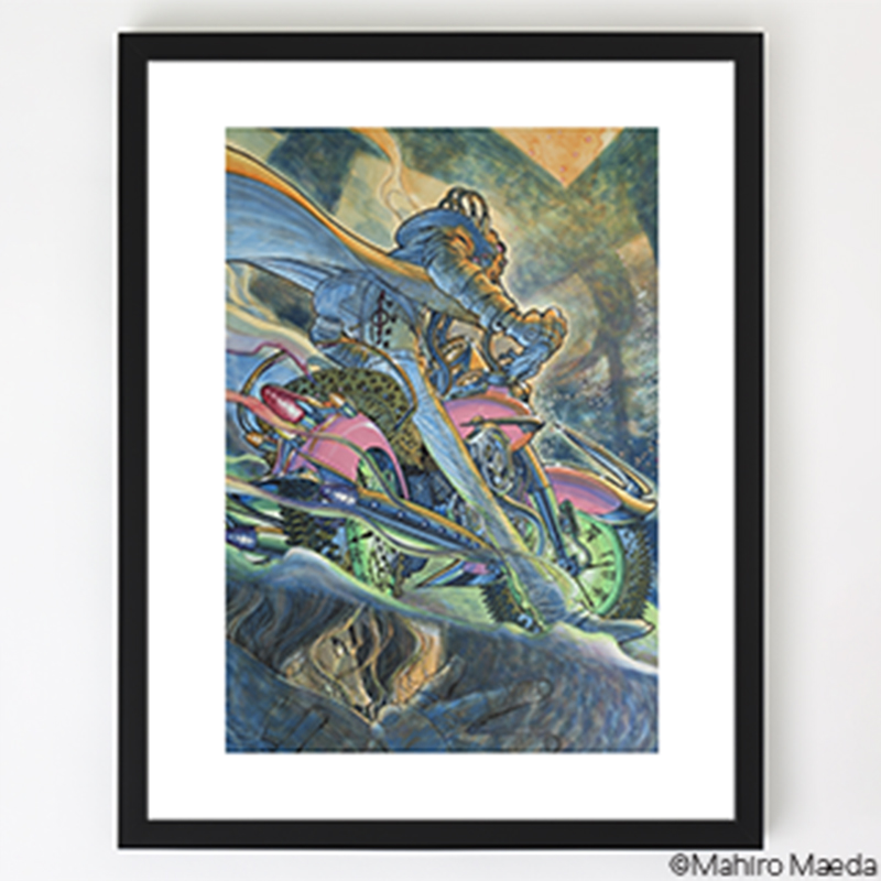 雑 前田真宏 雑画集』発売記念アート展】額装特殊印刷アートB（シン