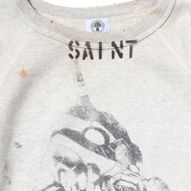 RADIO EVA 809 EVA-01 RAGLAN SWEAT SHIRT by (C)SAINT Mxxxxxx/GRAY(M